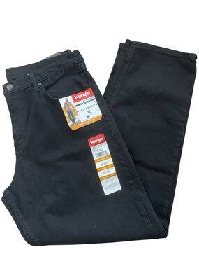 Wrangler 5 Starr Heritage Relaxed Fit Black Jeans 35 X 30